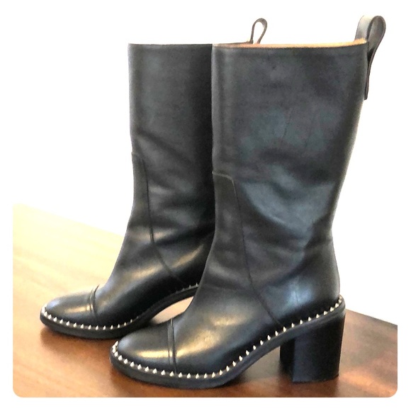 Zadig and Voltaire Black Tall Crome Boots - Picture 1 of 6